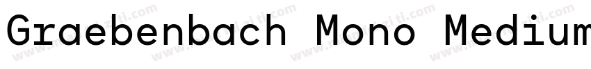 Graebenbach Mono Medium字体转换